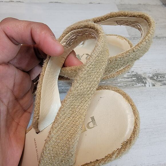 PRADA CROCODILE CAP SLING BACK COLORBLACK PUMPS, SIZE 36.5 - Picture 6 of 8